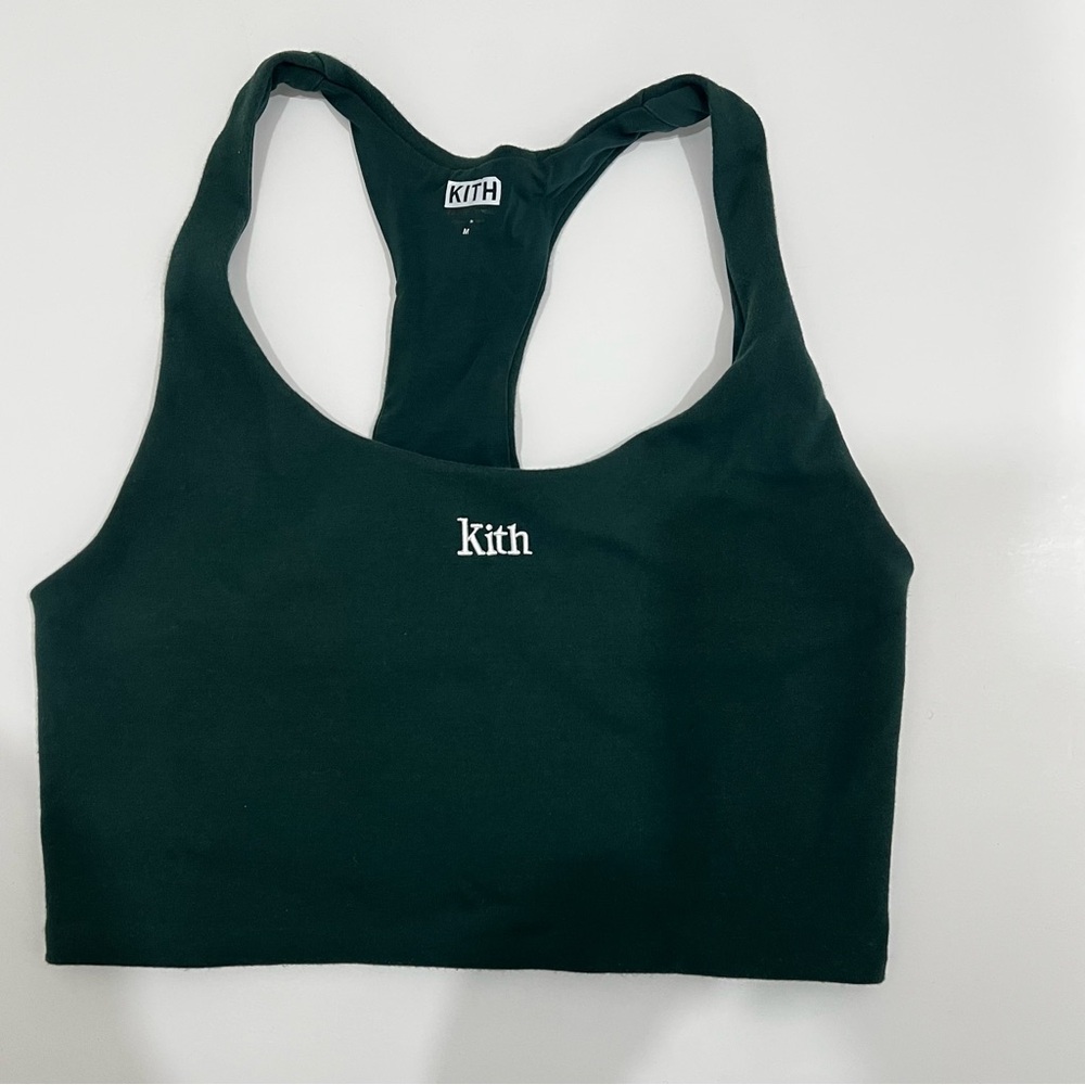 Kith Women’s Cropped Tank Top – Green, Size M